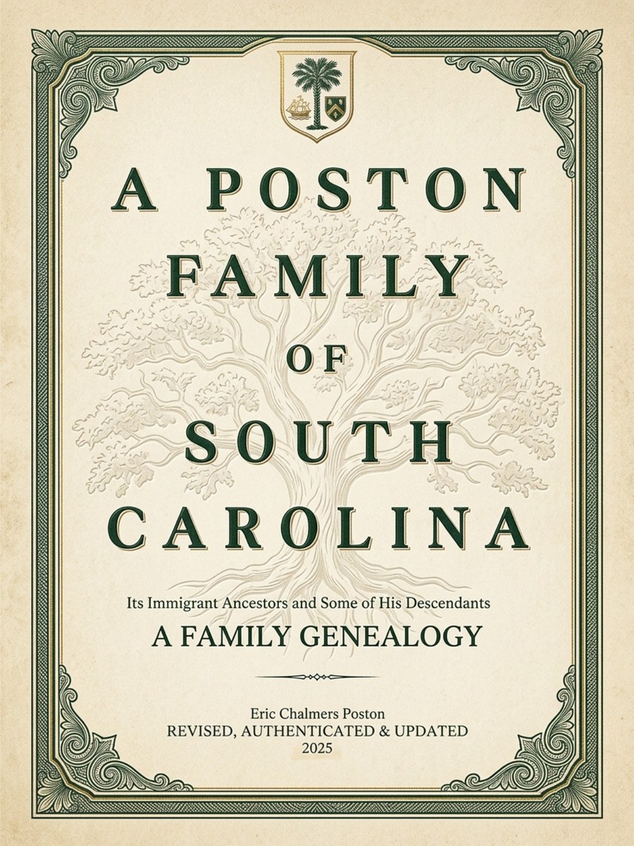 A Poston Family of South Carolina cover
